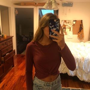 Burgundy long sleeve